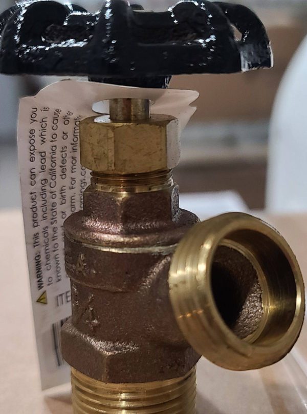 3:4 Brass Boiler Drain